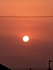 黄砂の日の太陽 拡大9