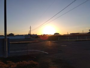 初日の出　登りきった太陽1