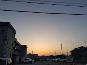 今日の夕焼け1