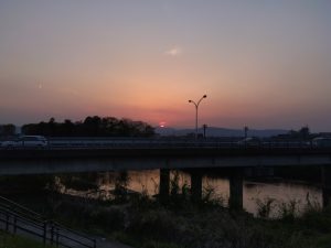 沈みゆく夕日1