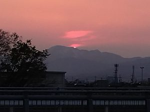 沈みゆく夕日4